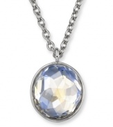 Ethereal and enchanting. Whether you wear it for day or evening, Swarovski's Marie Small Crystal Moonlight Pendant will add an eye-catching element to your style. Set in silver tone mixed metal. Approximate length: 15 inches. Approximate drop: 3/4 inches.