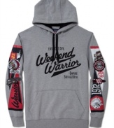 Your two-day uniform. Kick back and relax in this graphic hoodie from Ecko Unltd.