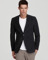 Theory touches on vintage inspiration with this blazer featuring a classic two-button construction in rich moleskin.