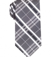 Plaid steps up to the plate every time in this silk tie from Ben Sherman.