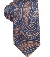 With a sharp solid dress shirt, this paisley Countess Mara tie becomes 1/2 of the the perfect power pair.