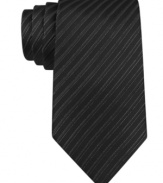 You'll shine in any boardroom with this lurex silk tie from Donald J. Trump.