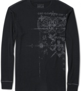 Warm up and look good in this stylish graphic thermal by Retrofit.