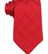 Follow the lines to shine with this silk tie from Donald J. Trump.