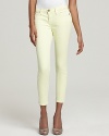 Current/Elliott Jeans - The Stiletto in Neon Yellow