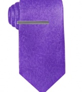 Subtle paisley provides a refined touch to this power tie from Alfani.