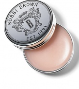 Specially formulated with wheat germ and olive oil, this comfortable, non-greasy lip balm immediately goes to work comforting lips. Wear alone for natural look, with lip liner or lip gloss. Bobbi Brown Lip Balm comes in a sleek and portable polished silvertone tin. 