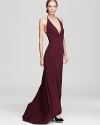 Simple yet showstopping, this ABS by Allen Schwartz gown lends clean lines and a sleek look.