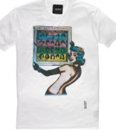 The one the ladies love. Rock out your weekend look with this RIFF T shirt featuring a graphic from The Rolling Stones.