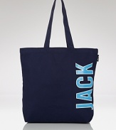 Jack Spade Canvas Logo Tote Bag