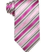 The perfect antidote to any solid shirt, this striped tie from Club Room wakes up your workday.