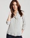 Equipment Blouse - Brett Geometric Print