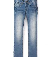 GUESS Kids Girls' Foxy Skinny Ankle Jeans in Light Stone Wash - Sizes 7-16