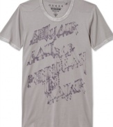 Go post-modern with this graphic t-shirt from Guess. Throw it on with a pair of worn-in jeans.