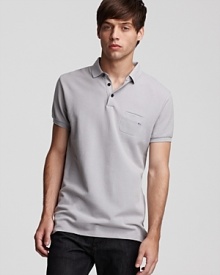 Slim fit polo with logo-accented chest pocket from MARC BY MARC JACOBS.