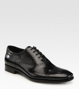 Classic lace-up front sets the tone for this timeless style of finr Italian leather.Leather upperLeather soleMade in Italy