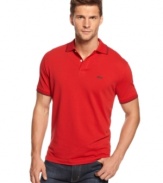 Elevate your polo style with this ultra soft pique shirt from Armani Jeans.