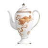 Dynasty, the newest pattern from Wedgwoods Expressive collection is uniquely designed with an archival Chinese Dragon motif and elegant Greek key border. Bone china.