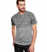 A cool print and a comfortable fit make this Marc Ecko Cut & Sew tee an instant favorite.