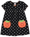 Get her into the playful spirit of Halloween with this darling polka-dot pumpkin dress from Carter's.