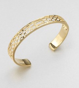 EXCLUSIVELY AT SAKS.COM From the Serpentine Collection. An exotic yet minimalist style featuring a open, snakeskin-inspired design. 18k goldplated sterling silverSlip-on styleImported 