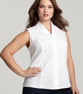 Jones New York Collection Plus Size Sleeveless Easy Care Blouse