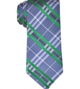 Contrast laser colors on this Ben Sherman skinny tie wake up any 9-5 suit.