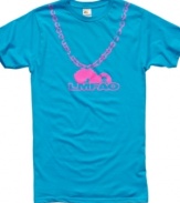 Save on the bling with this graphic necklace t-shirt from Bravado.