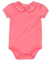 Dainty details. This basic bodysuit from Osh Kosh goes darling with extra-special touches for an extra-special girl.