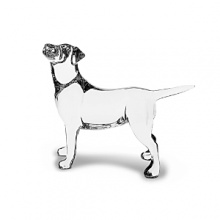 Perfect for the dog-lover in your life, this clear crystal figurine, designed by Bernard Augst, shows man's best friend at his best.