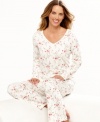 Charter Club's top and pajama pants set is the perfect gift for that special someone.