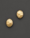 From the Siviglia collection, gold stud earrings, designed by Marco Bicego.