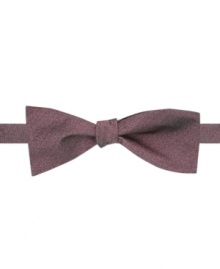 Add some luster to your look with this shiny bow tie from Penguin.