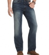 With just the right amount of fading and a relaxed fit, this pair of Joe's Jeans is perfect for casual, weekend style.