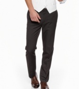 Put the pleats away. These slim-fitting dress pants from INC International Concepts are what your refined style needs.