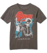 Ground control to major style. This David Bowie tour graphic t-shirt from RIFF is full of glam-rock goodness.