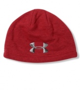 You can still wear a comfy cotton beanie-no matter what the weather: Under Armour's Storm Beanie is made with Charged Cotton® to repel water with a brushed ColdGear® lining for warmth.