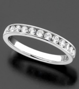 For the moments that are extra special. 14k white gold ring with round-cut diamonds (1/2 ct. t.w.).