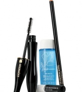 Create your most eye-catching beauty. Starring Hypnose Mascara, the classic necessity for buildable, custom volume. Instantly increases lash volume up to 6 times. Gift set contains: Hypnose Custom Volume Mascara in Black 0.22 oz., Cils Booster XL Super-Enhancing Mascara Base 0.07 oz., Le Crayon Khol Eyeliner in Black Ebony 0.07 oz., Bi-Facil Double-Action Eye Makeup Remover 1.7 oz.. 