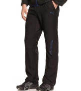 Keep your head in the game with these Puma track pants featuring Puma Cell technology for comfort and dryness.