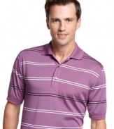 With this moisture wicking polo from Izod to keep you cool and dry, the only thing you'll have to worry about on the course will be your game.