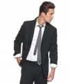 Suit up. Get yourself set to impress with the addition of this two-button blazer from INC International Concepts.