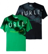 Toss this graphic print Hurley tee on with your favorite jeans for a casual look that looks cool.