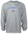 You're Oklahoma Thunder's #1 fan! Show your team's spirit in this long sleeve tee by adidas made from CLIMALITE to help keep you cool and dry.