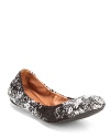 Lucky Brand updates a favorite style-the Emmie flexible ballet flat-in a neutral, wear-with-anything bouclé fabric.