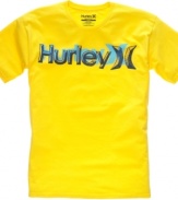 Turn on the brights in your casual wardrobe with this graphic T shirt from Hurley.