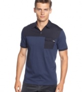 More modern than preppy, this polo from Calvin Klein fits your style to a tee.