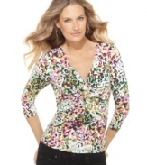 Cable & Gauge updates a sexy staple with a painterly print for spring. The fashionably-affordable price tag makes this top a must-have!