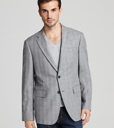 Michael Kors Pow 2-Button Check Blazer