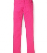 Juicy Couture Girls' Straight Leg Colored Denim - Sizes 2-6